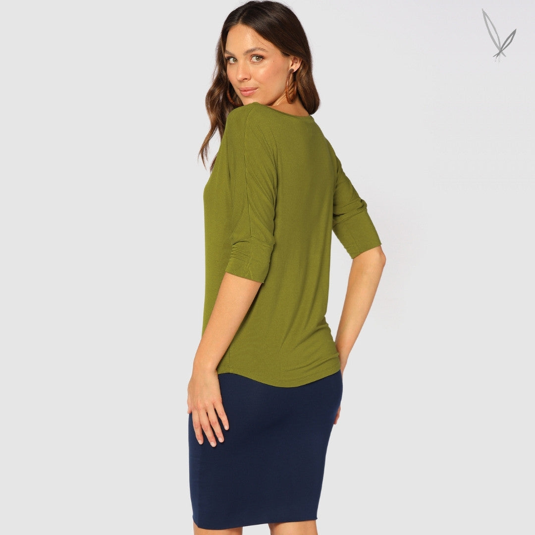 Dolman Sleeve Top - Cardamom