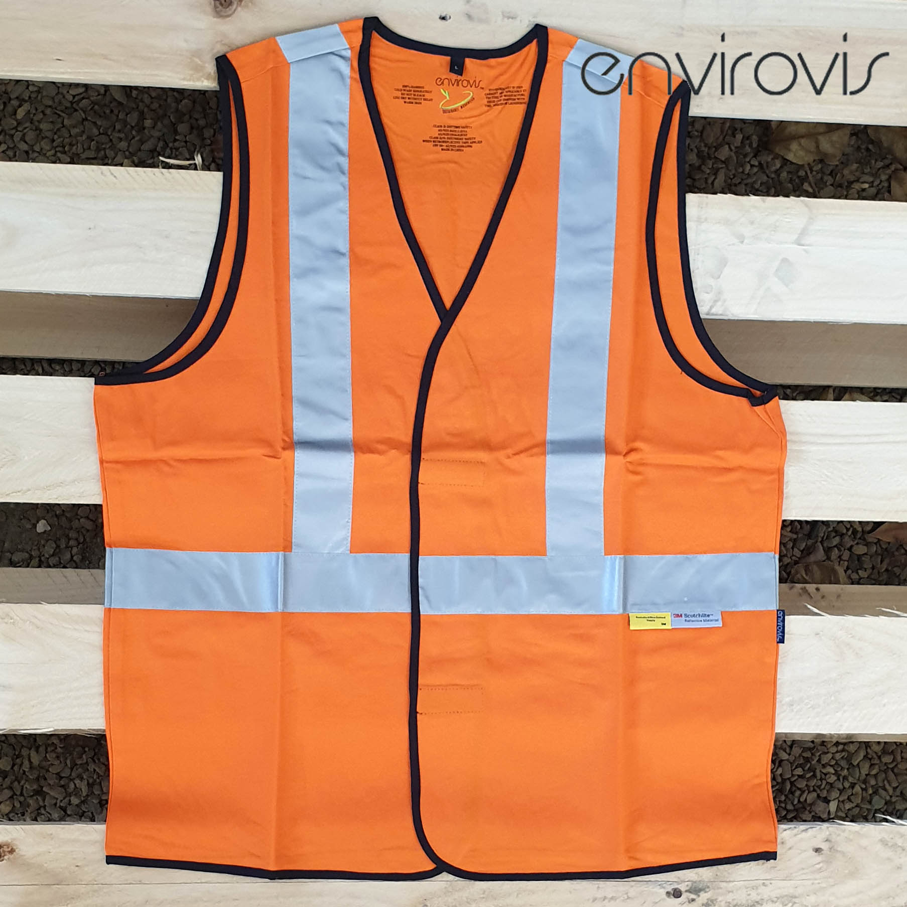 Hi-Vis Reflective Bamboo Vests - Orange or Yellow | LIMITED