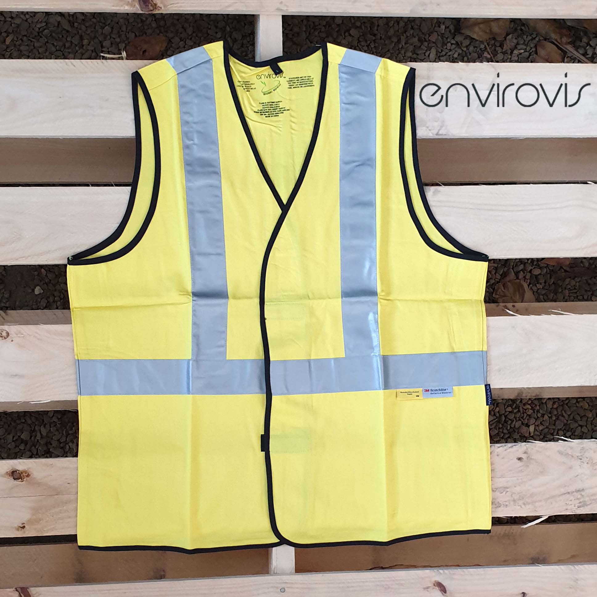 Hi-Vis Reflective Bamboo Vests - Orange or Yellow | LIMITED