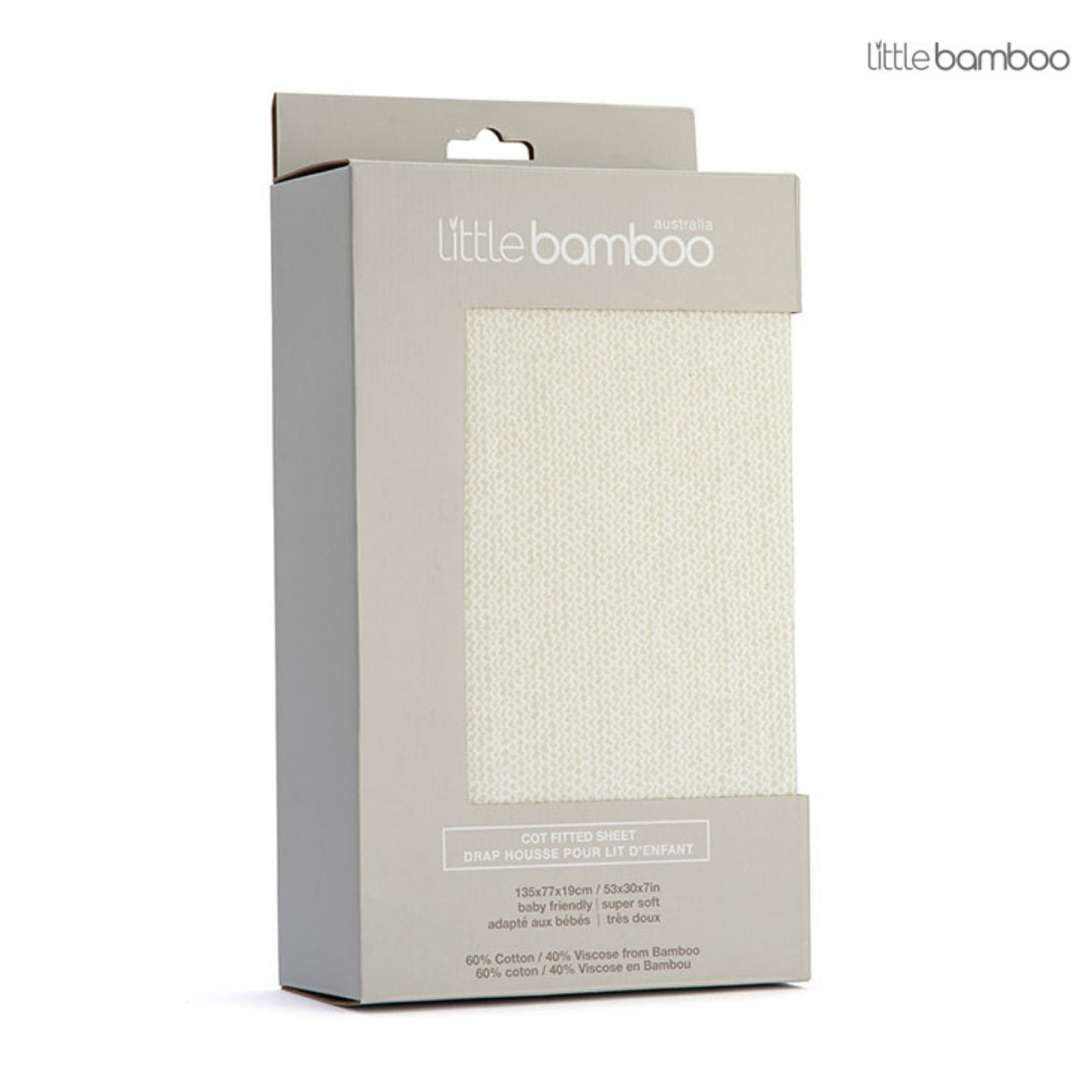 Bamboo Jersey Cot Sheet - Fitted | LIMITED