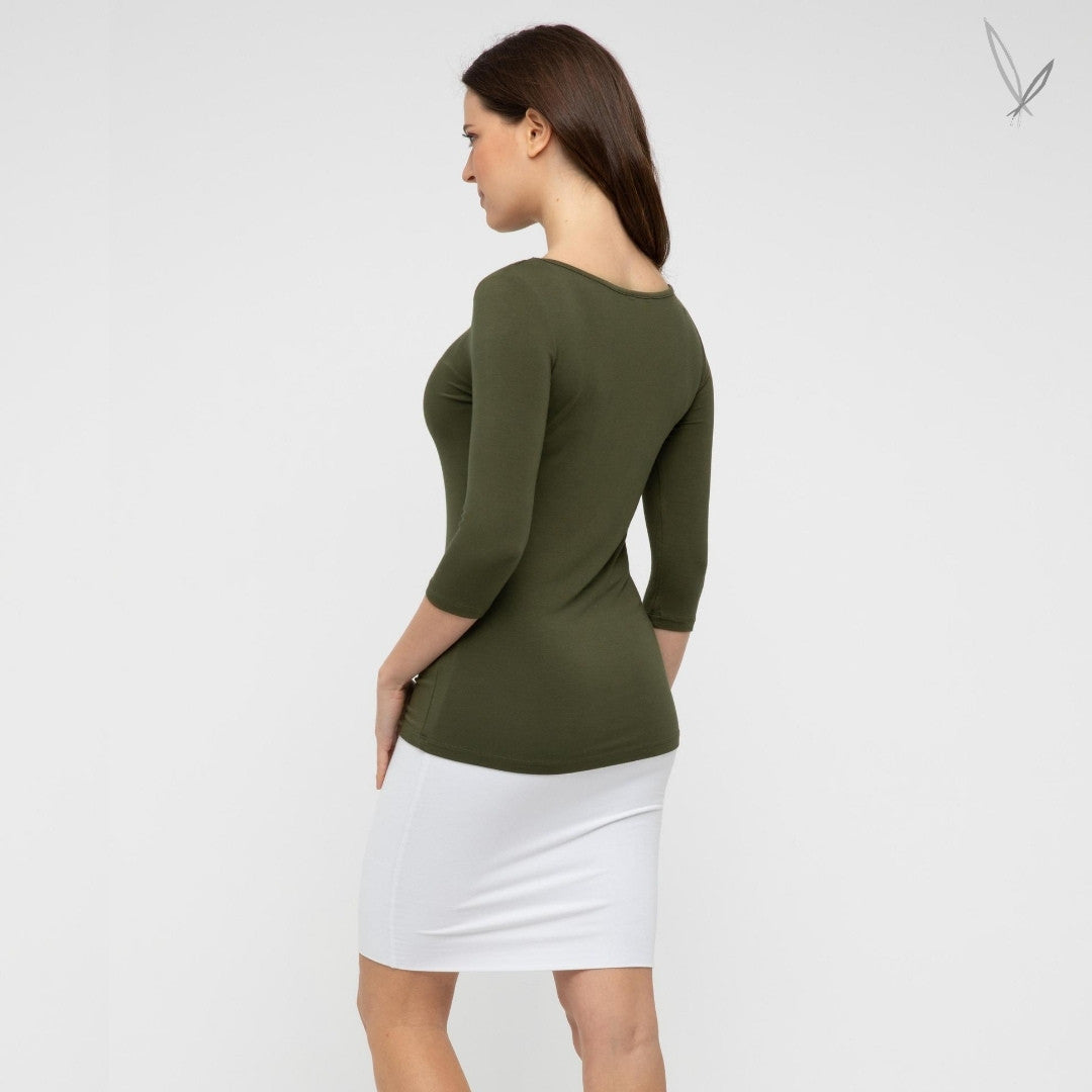 Ada Boatneck - Dark Olive