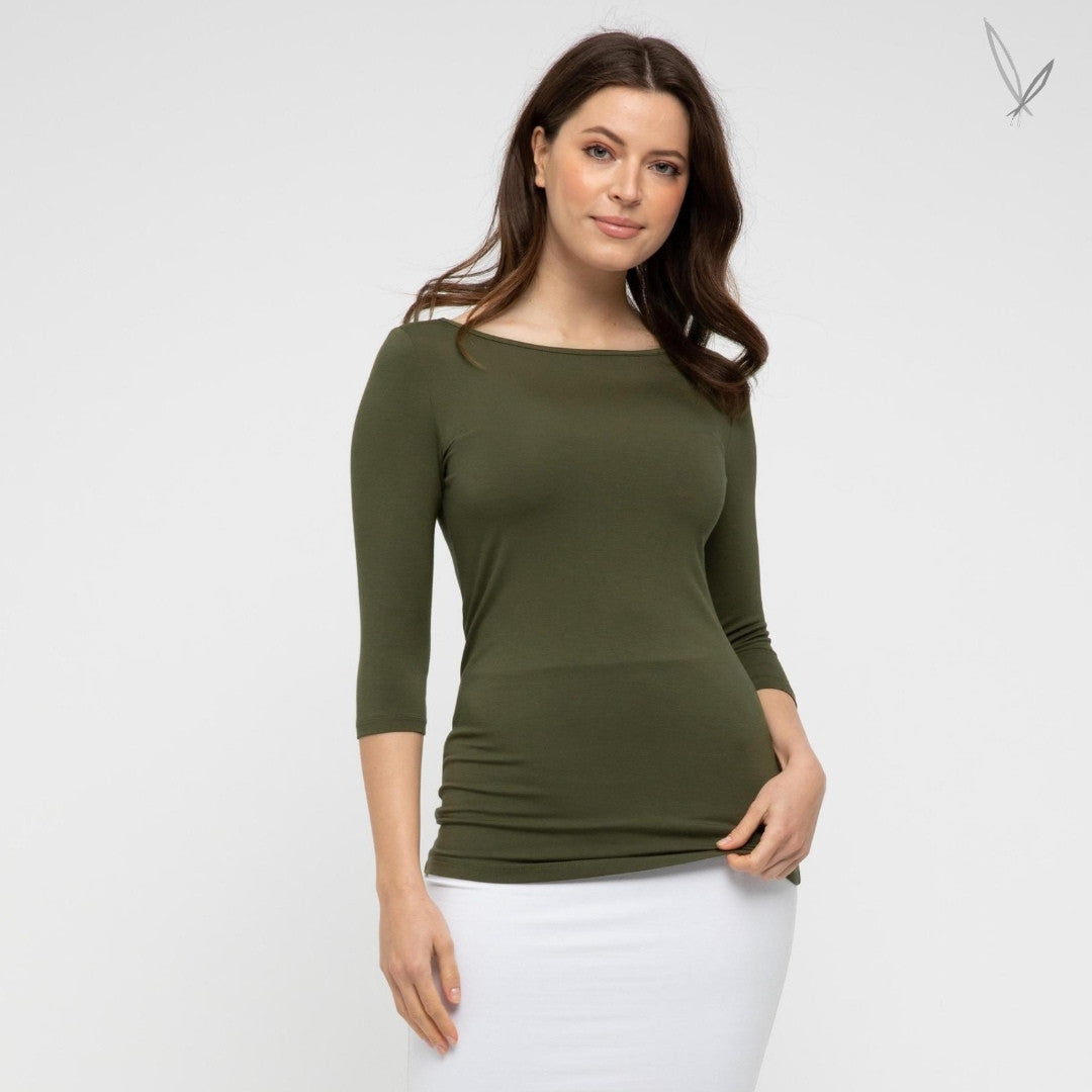 Ada Boatneck - Dark Olive