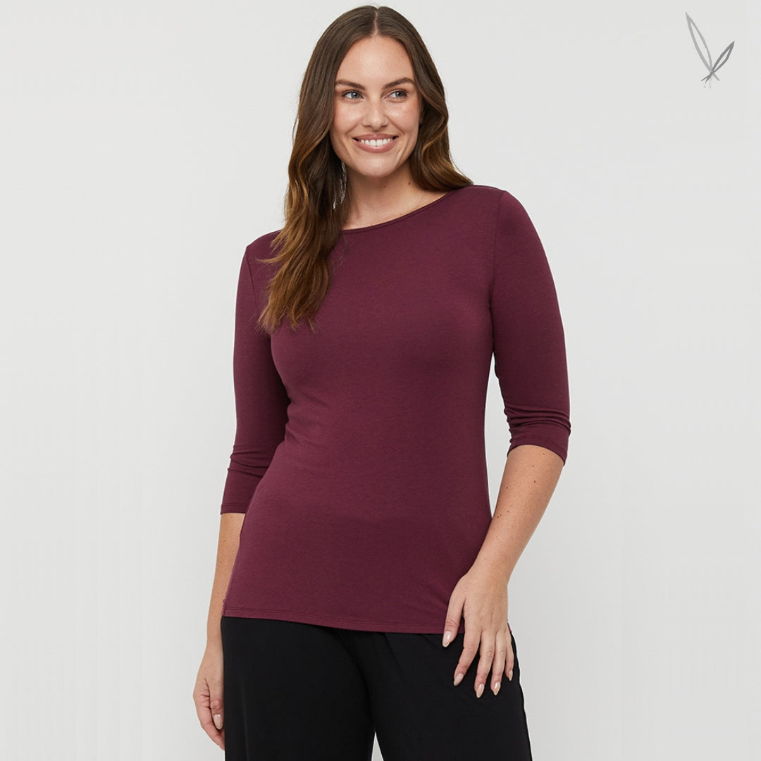 Ada Bamboo Boat Neck Top