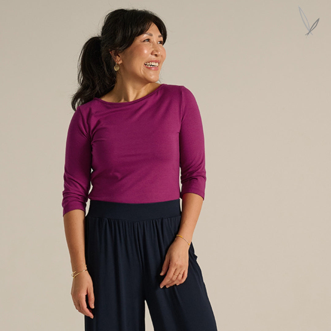 Ada Bamboo Boat Neck Top