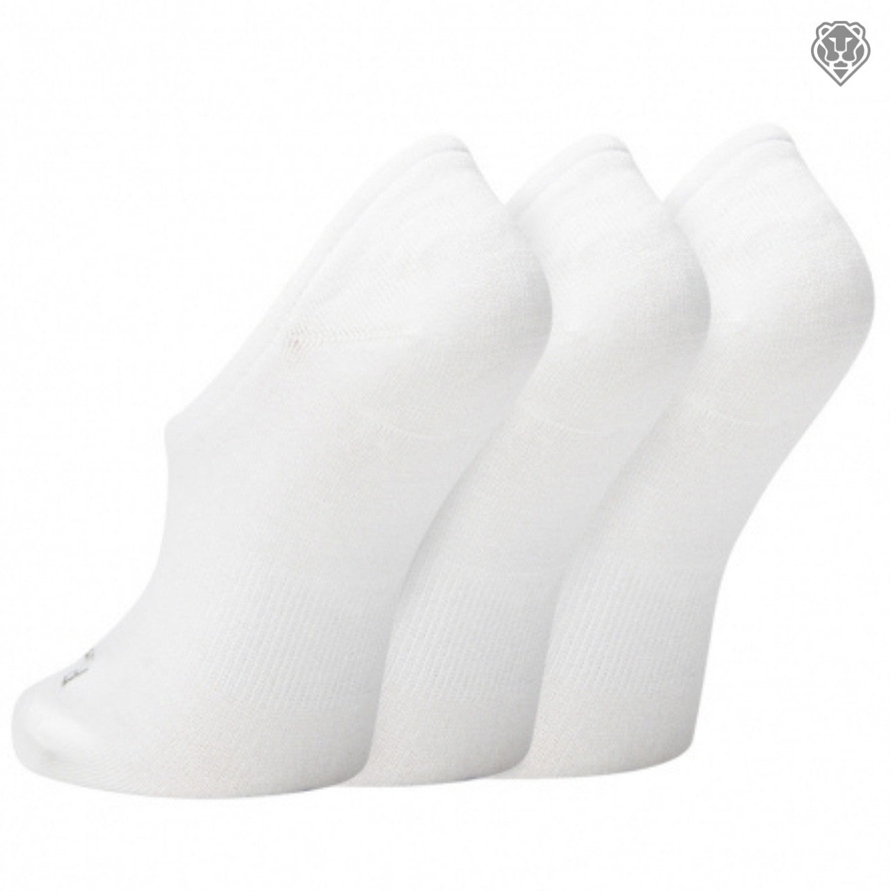 Bamboo ‘Invisible’ Low-Cut Ankle Socks - All White
