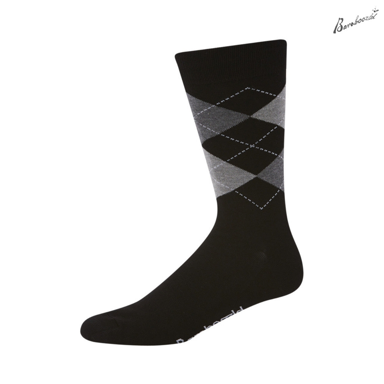 Bamboozld Business Socks - Argyle Black Men's