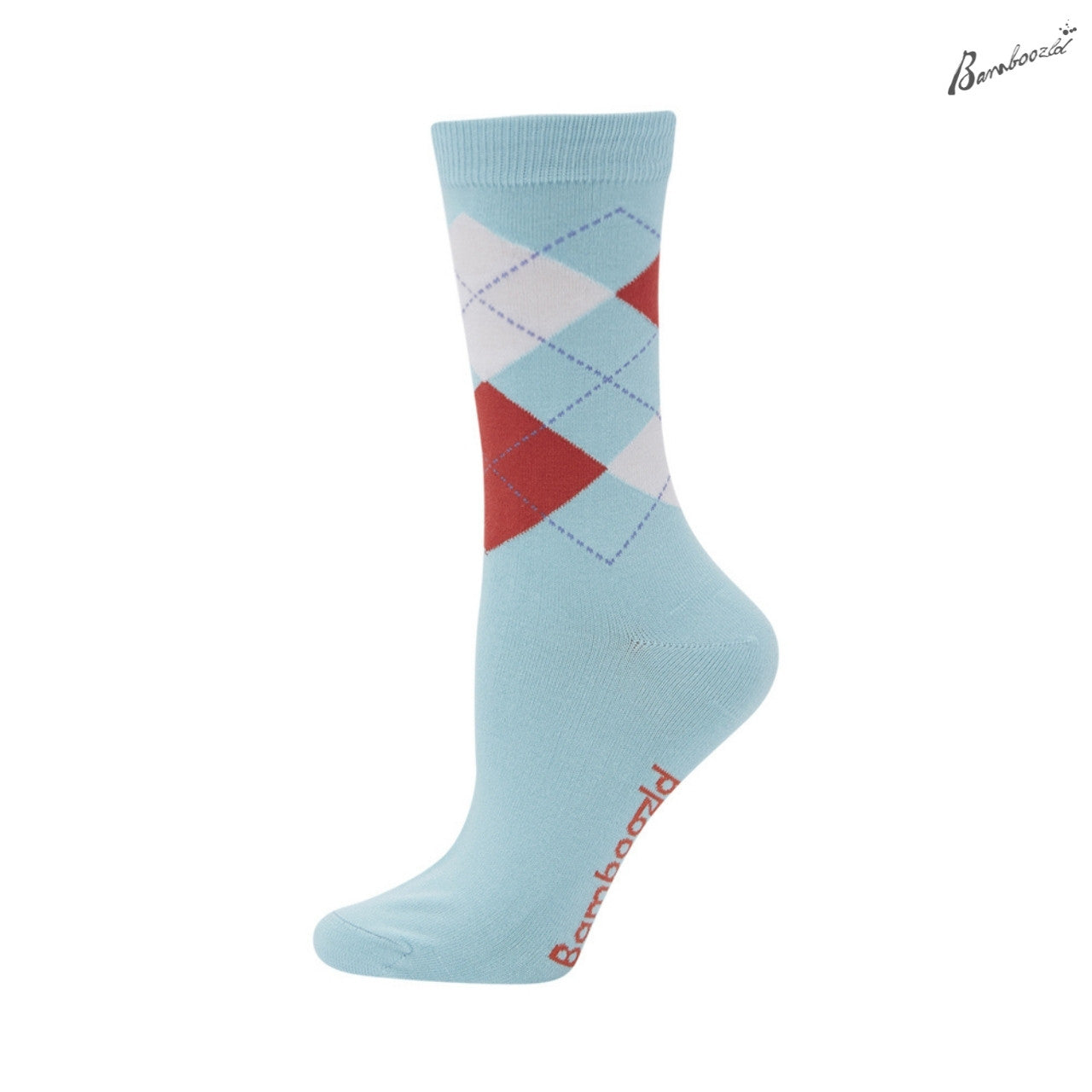 Bamboozld Business Socks - Argyle Blue Women's