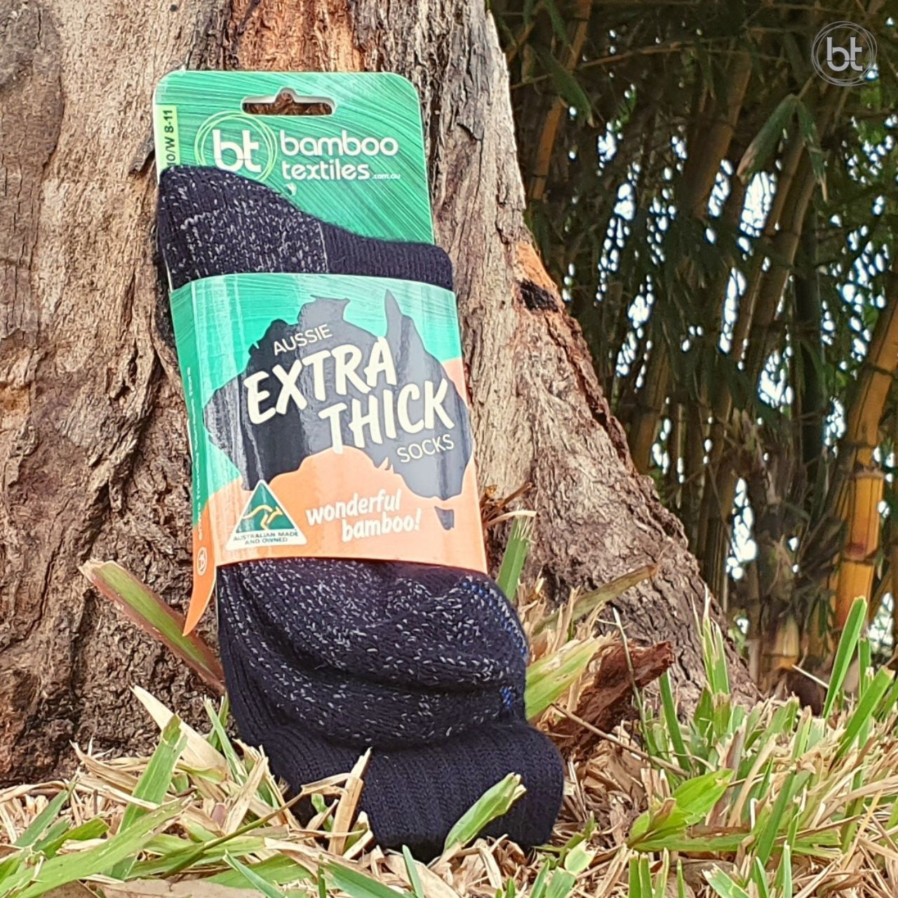 Australian Made Extra Thick Bamboo Socks - Black