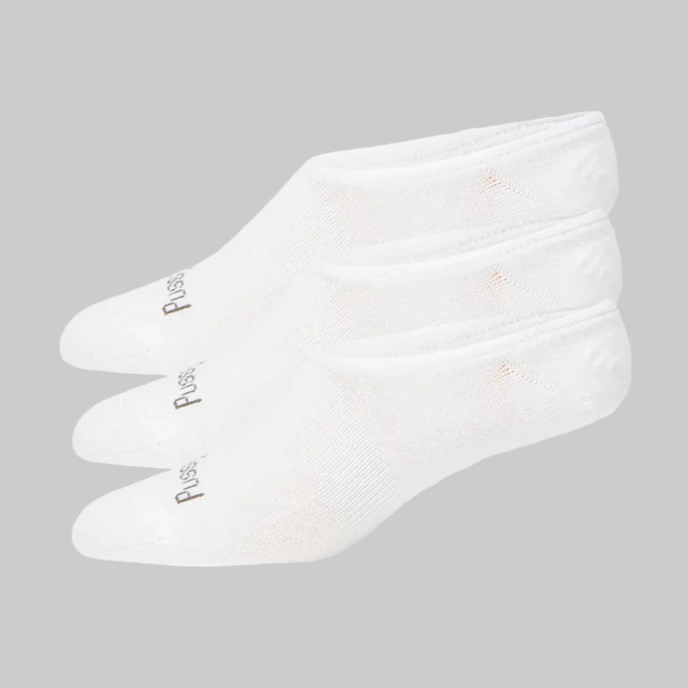 Pussyfoot Bamboo Footlet - Gel Heel Slip Resistant | 3-PACK