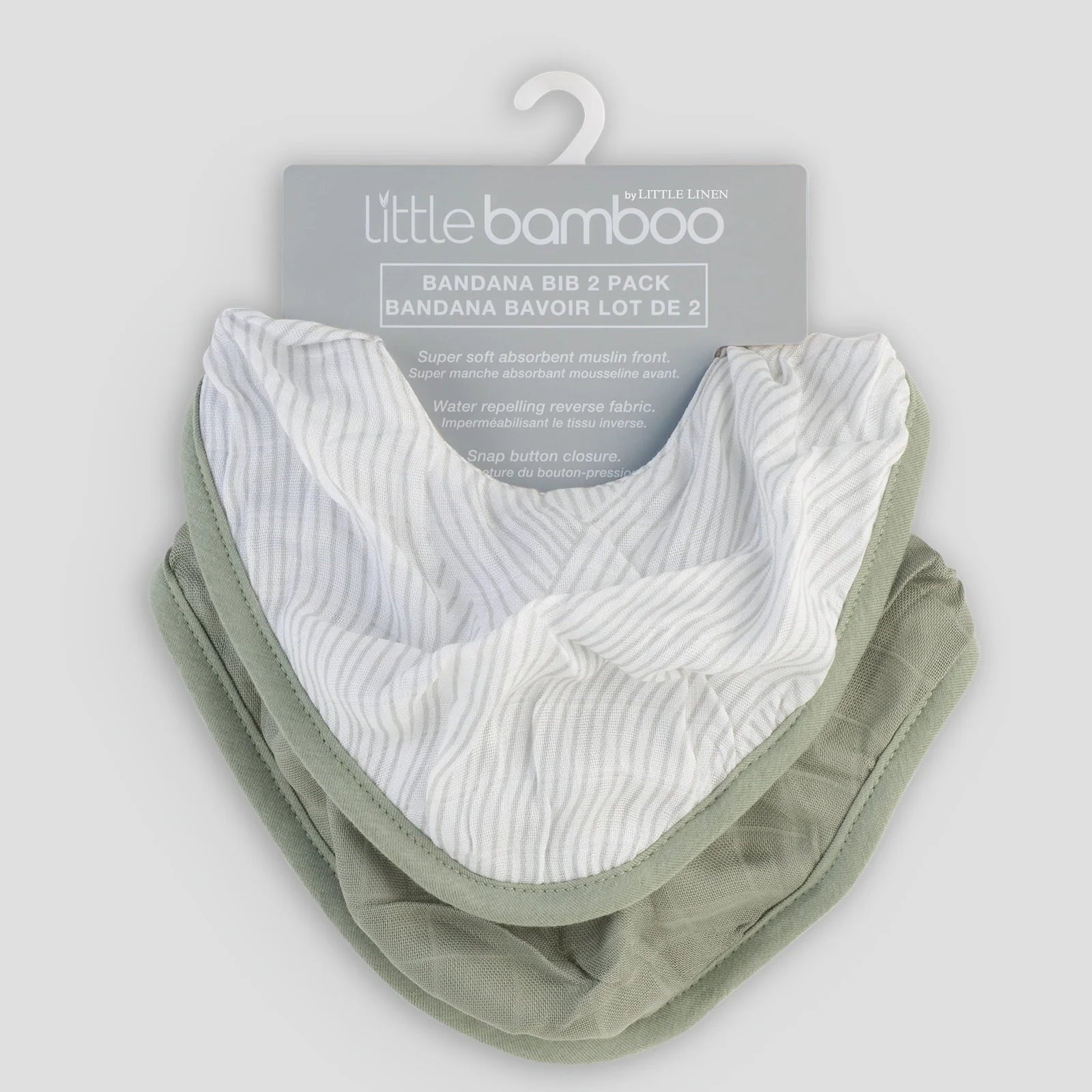 Little Bamboo Muslin Bib | 2-PACK