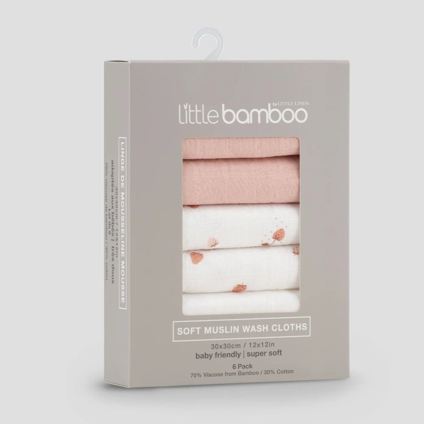 Little Bamboo Muslin Washers | 6-PACK