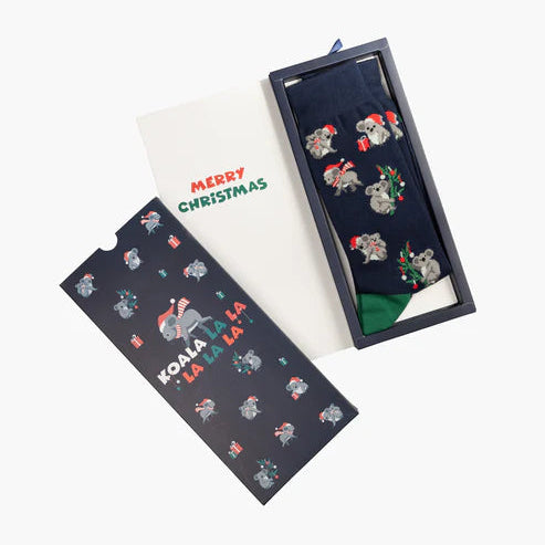 Bamboozld Sock Card - Xmas Koala