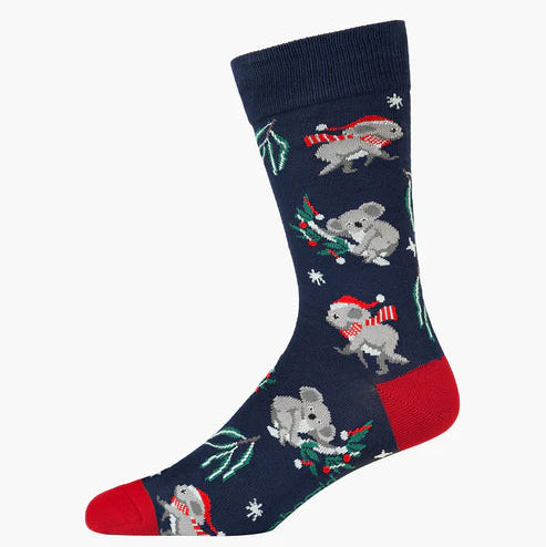 Bamboo Crew Sock - Chrissy Gumleaf Koala