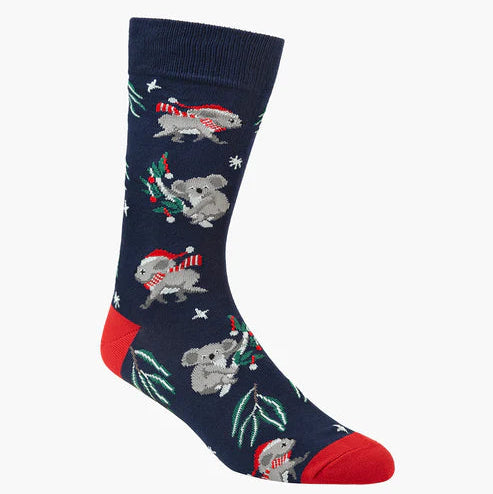 Bamboo Crew Sock - Chrissy Gumleaf Koala