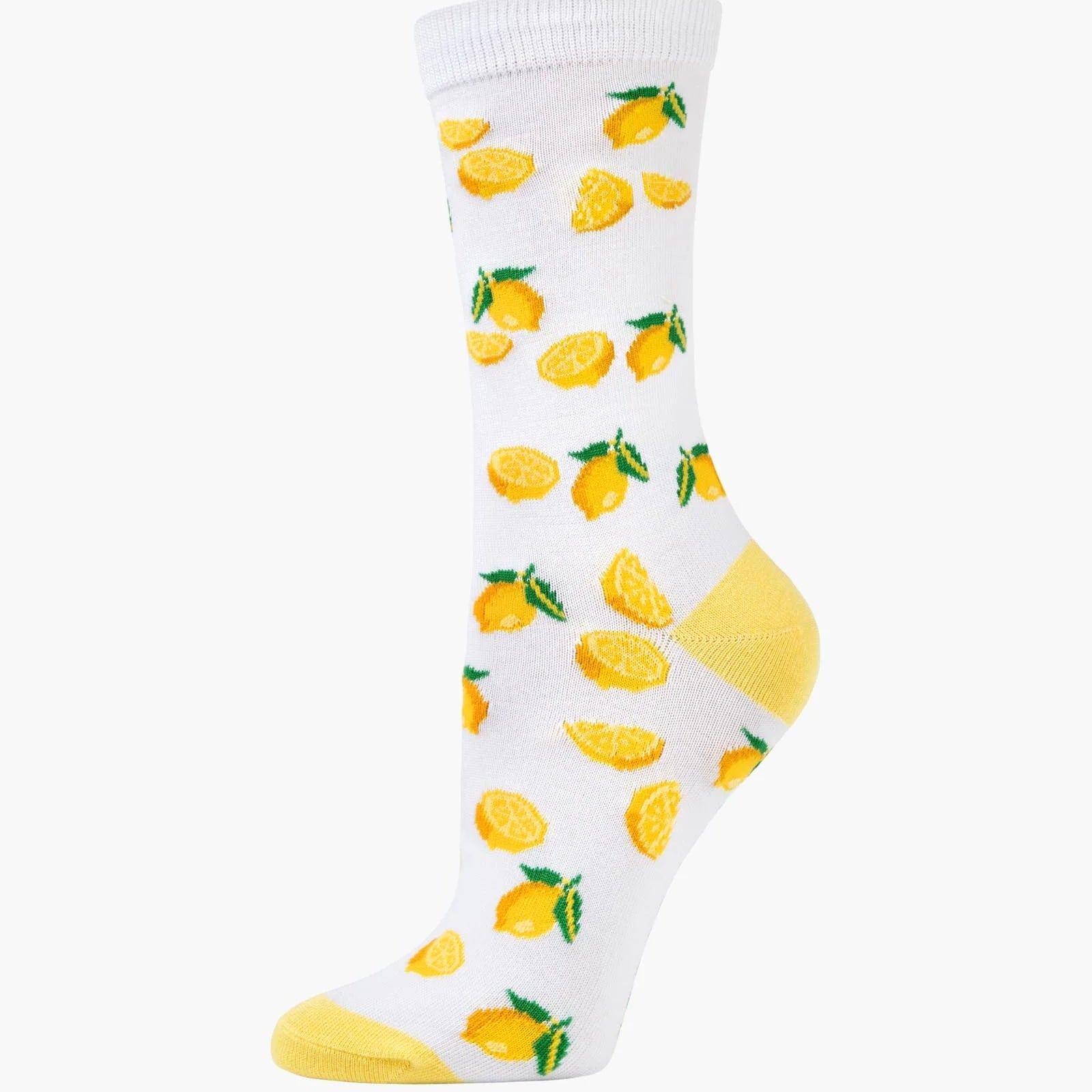 Bamboo Crew Sock - Lemons