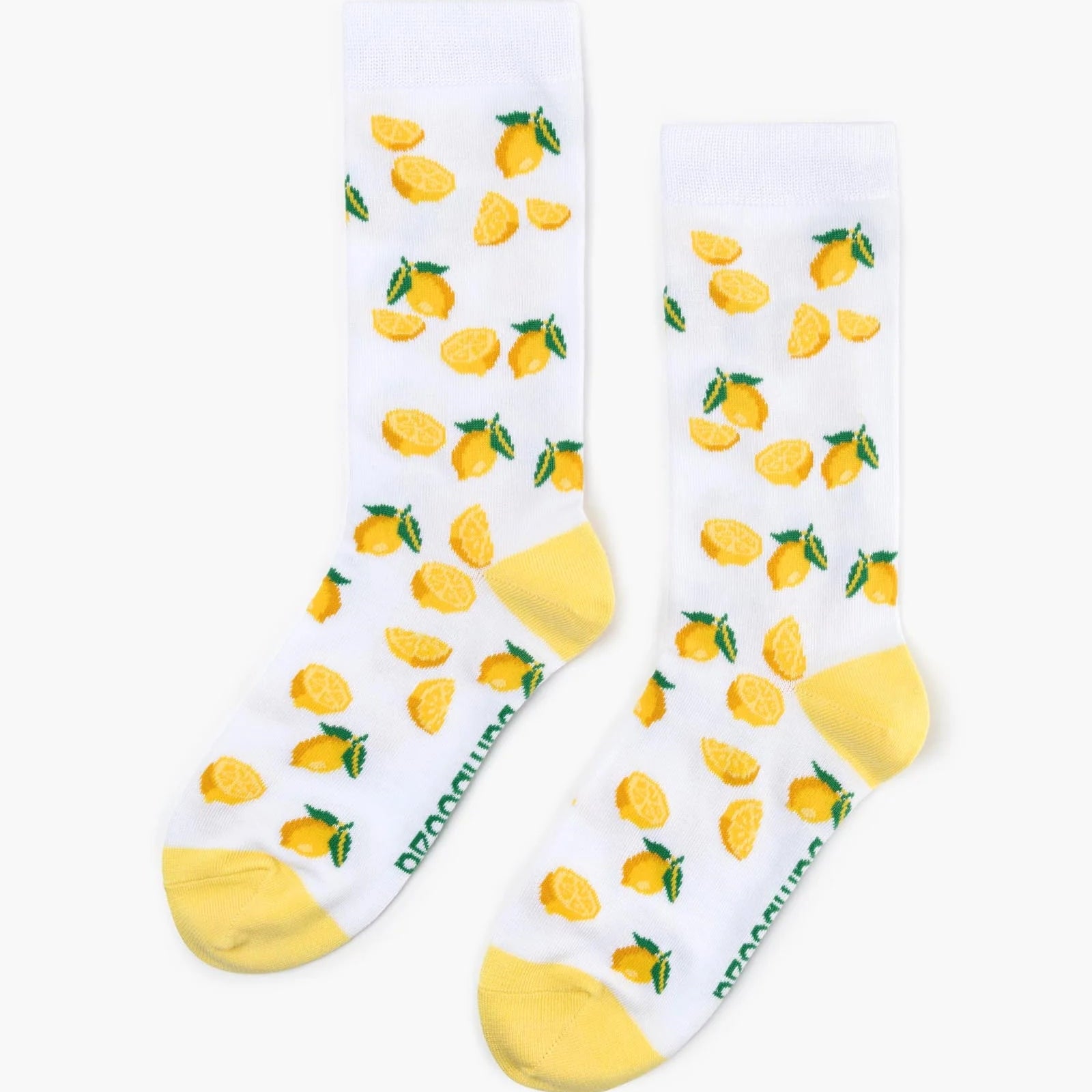 Bamboo Crew Sock - Lemons