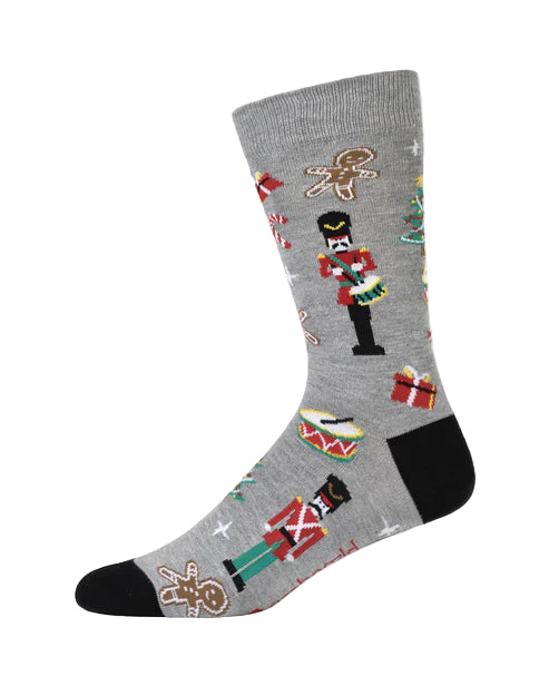 Bamboo Crew Sock - Nutcracker