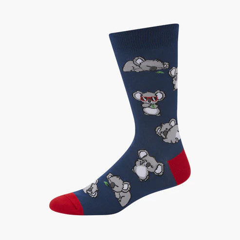 Bamboo Crew Sock - Cool Koala