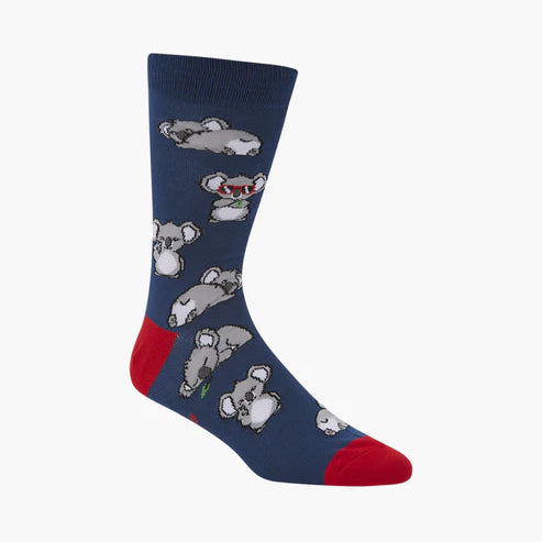 Bamboo Crew Sock - Cool Koala