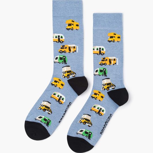 Bamboo Crew Sock - Campers