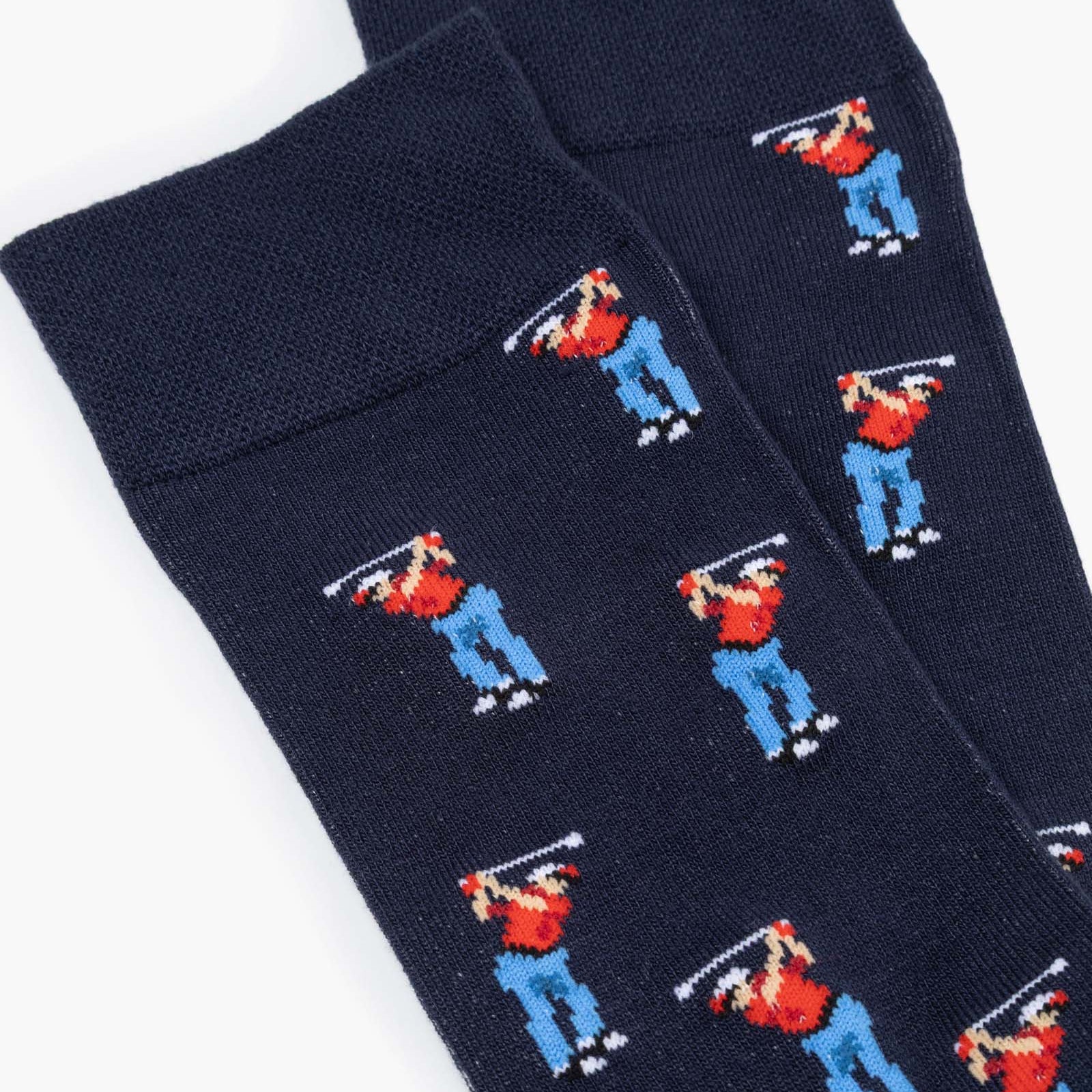 Bamboo Crew Sock - Golfer