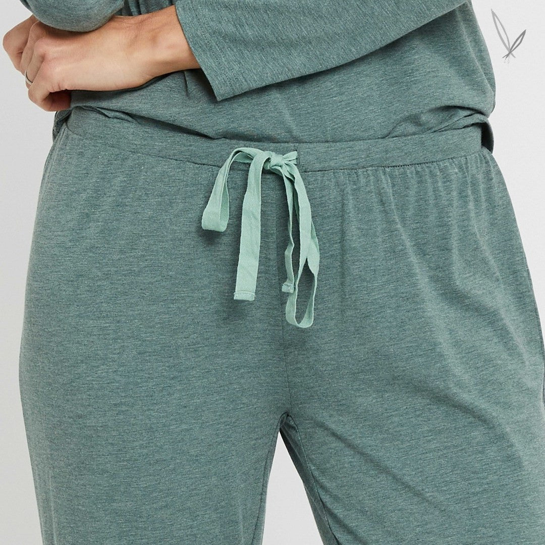 3/4 PJ Pants - Moss Green