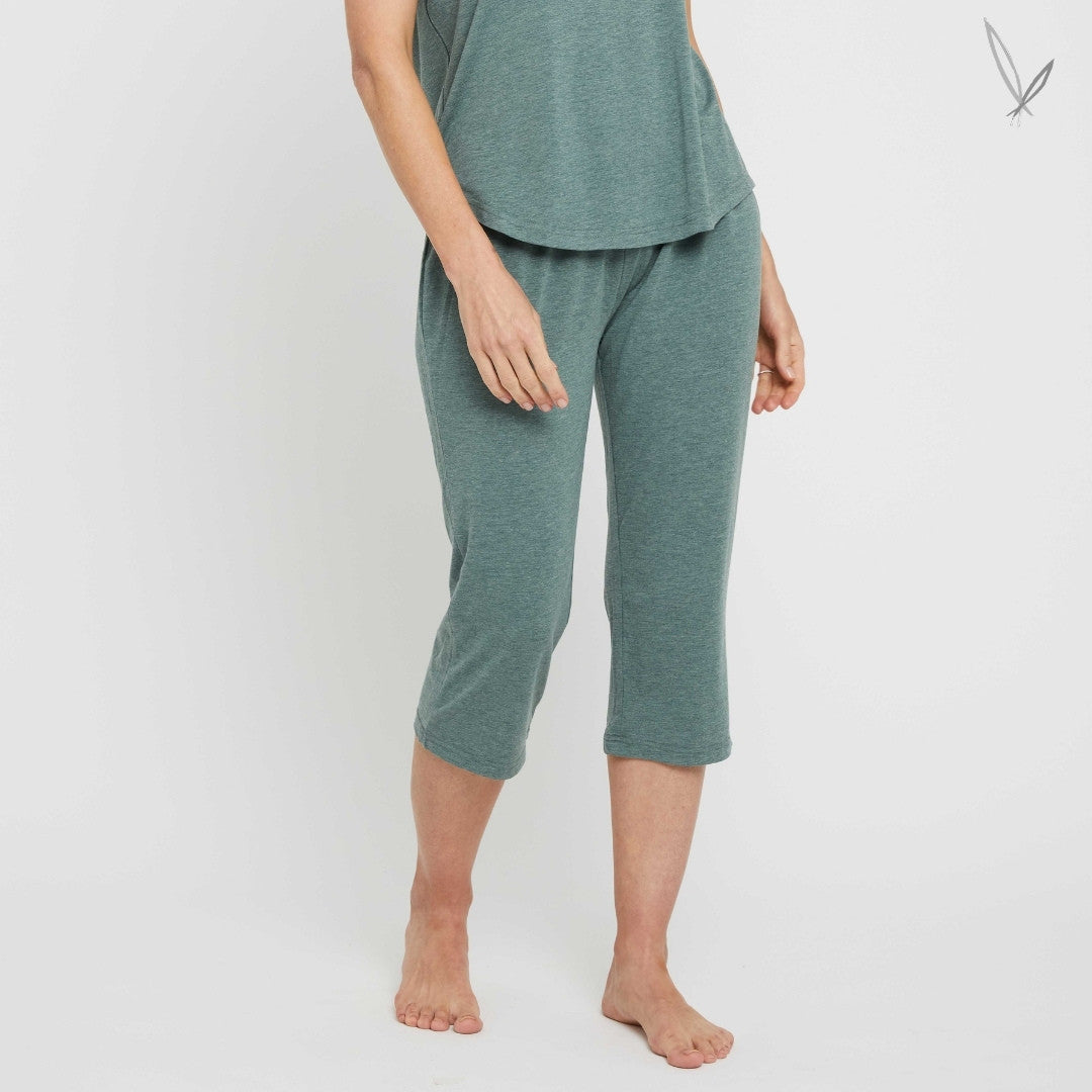 3/4 PJ Pants - Moss Green
