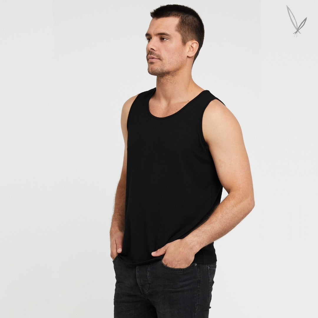 Men's Crew Neck Bamboo Singlet