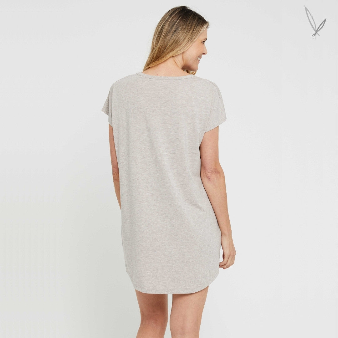 Niah Night Dress - Oatmeal