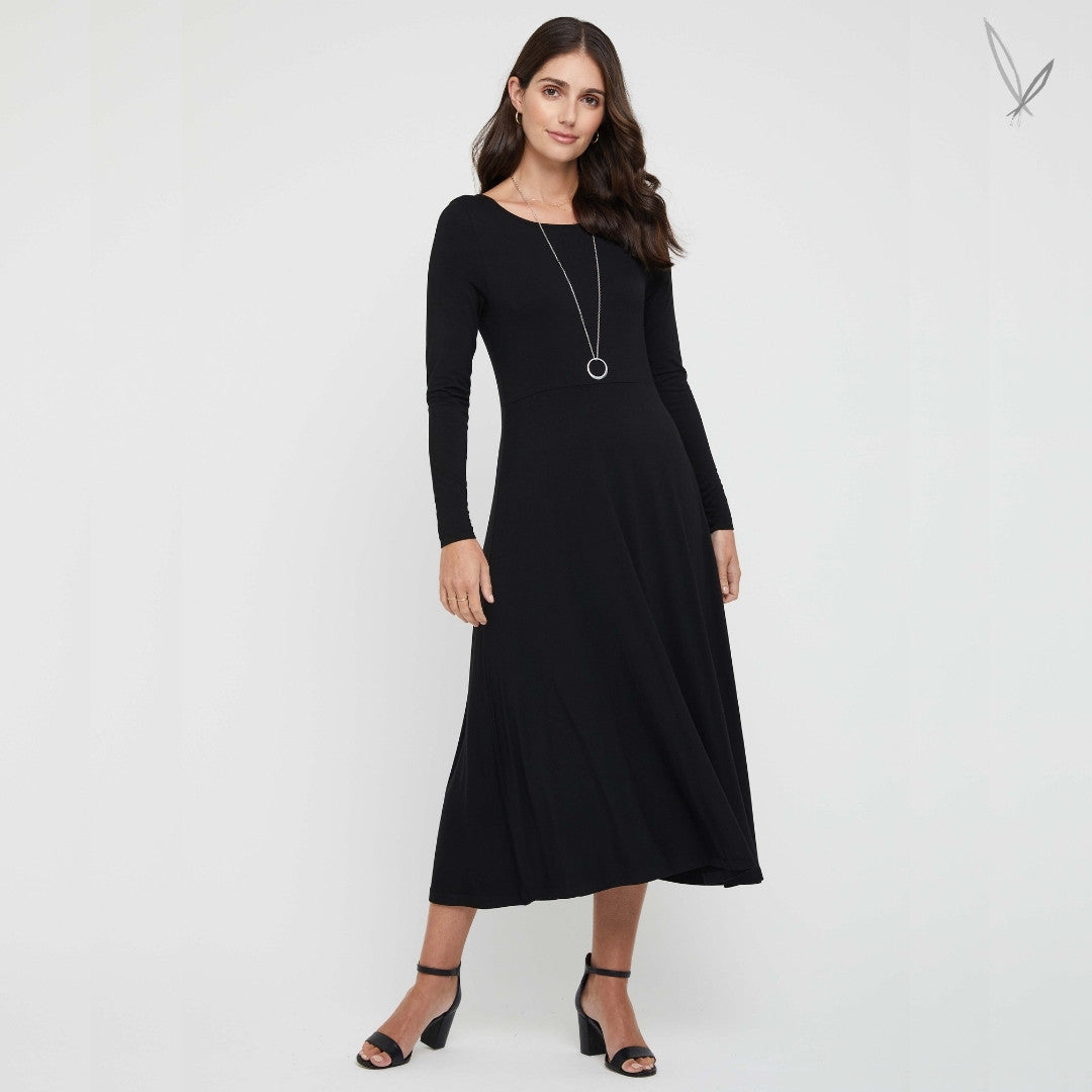 Olivia Bamboo Dress - Black