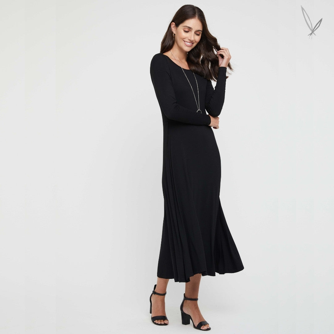 Olivia Bamboo Dress - Black