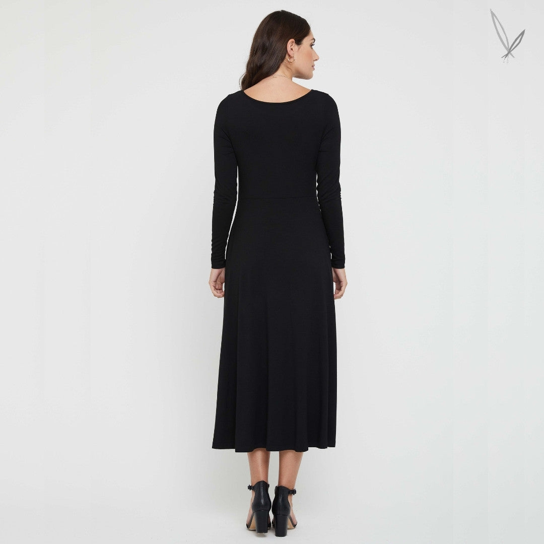 Olivia Bamboo Dress - Black