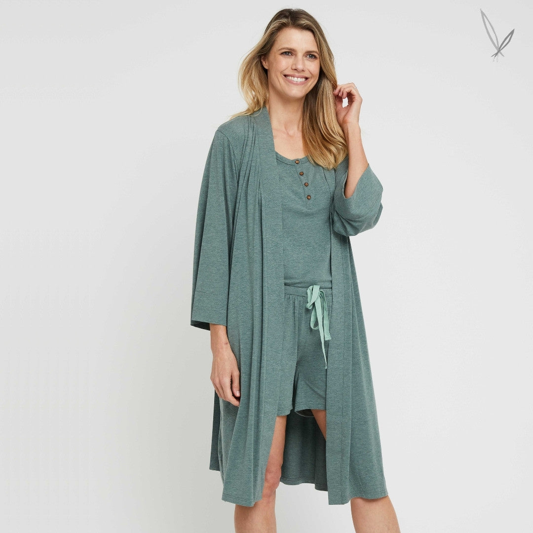 Bamboo Sleepwear Robe - Moss Green