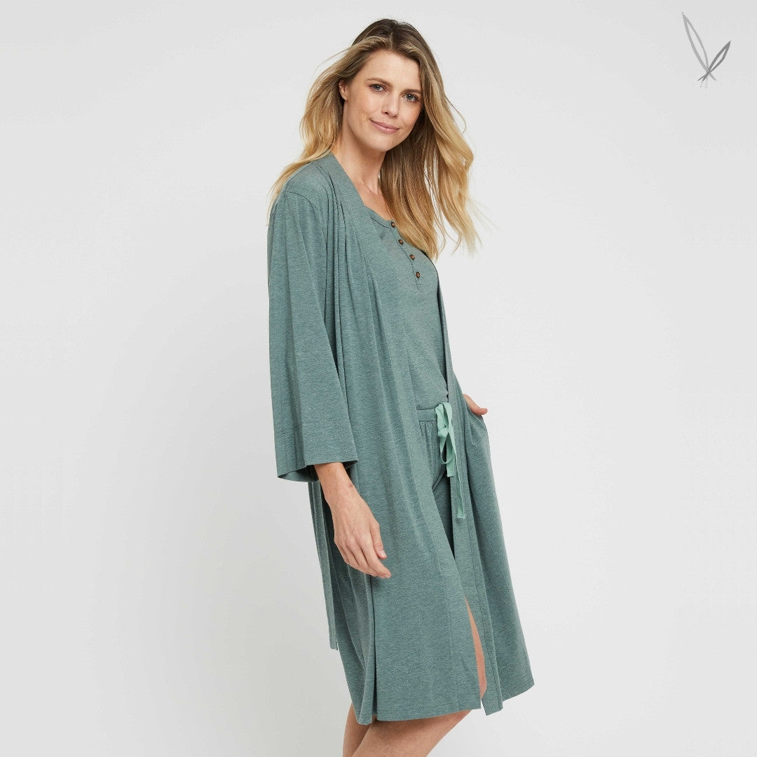 Bamboo Sleepwear Robe - Moss Green