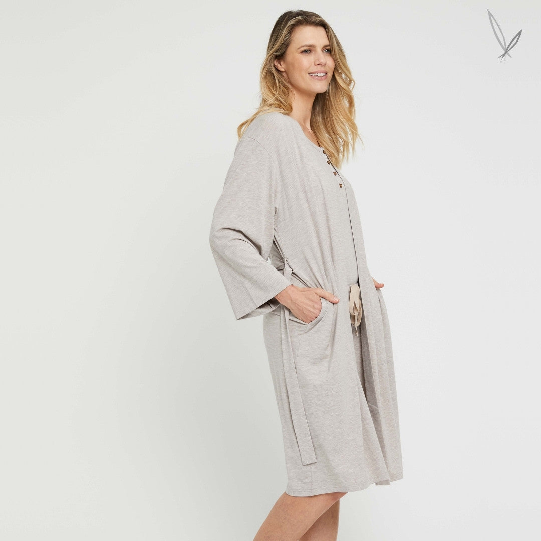 Bamboo Sleepwear Robe - Oatmeal