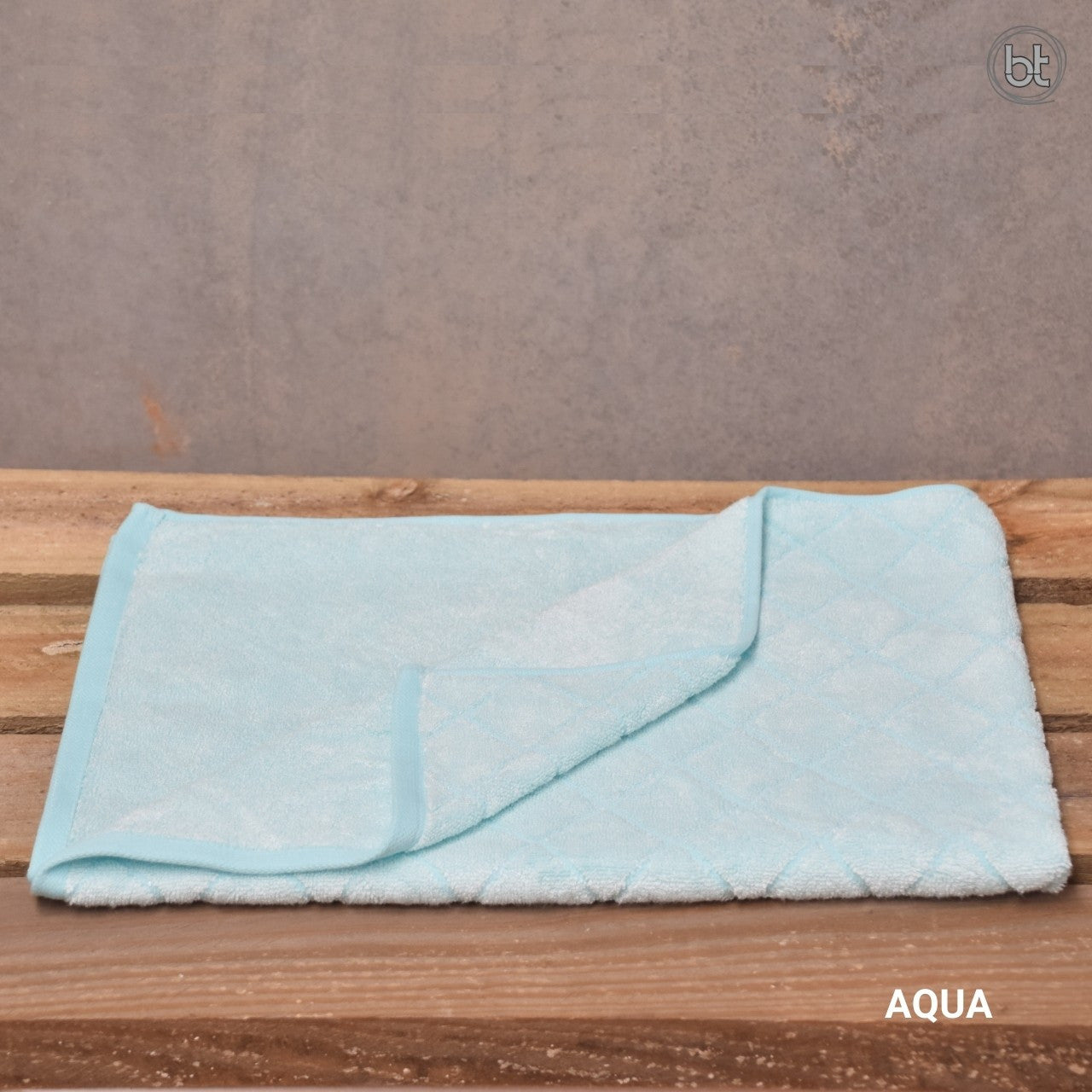 bt Bamboo Bath Mat - Aqua