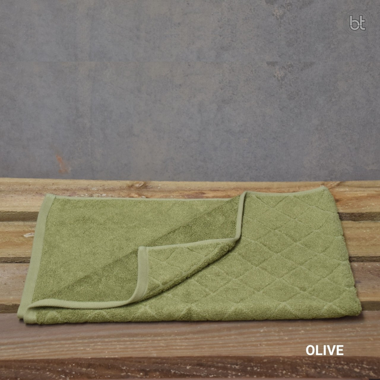 bt Bamboo Bath Mat - Olive