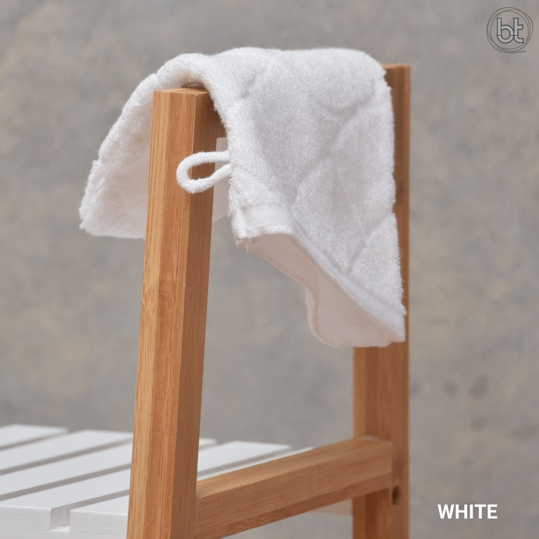 bt Bamboo Body Mitten - White