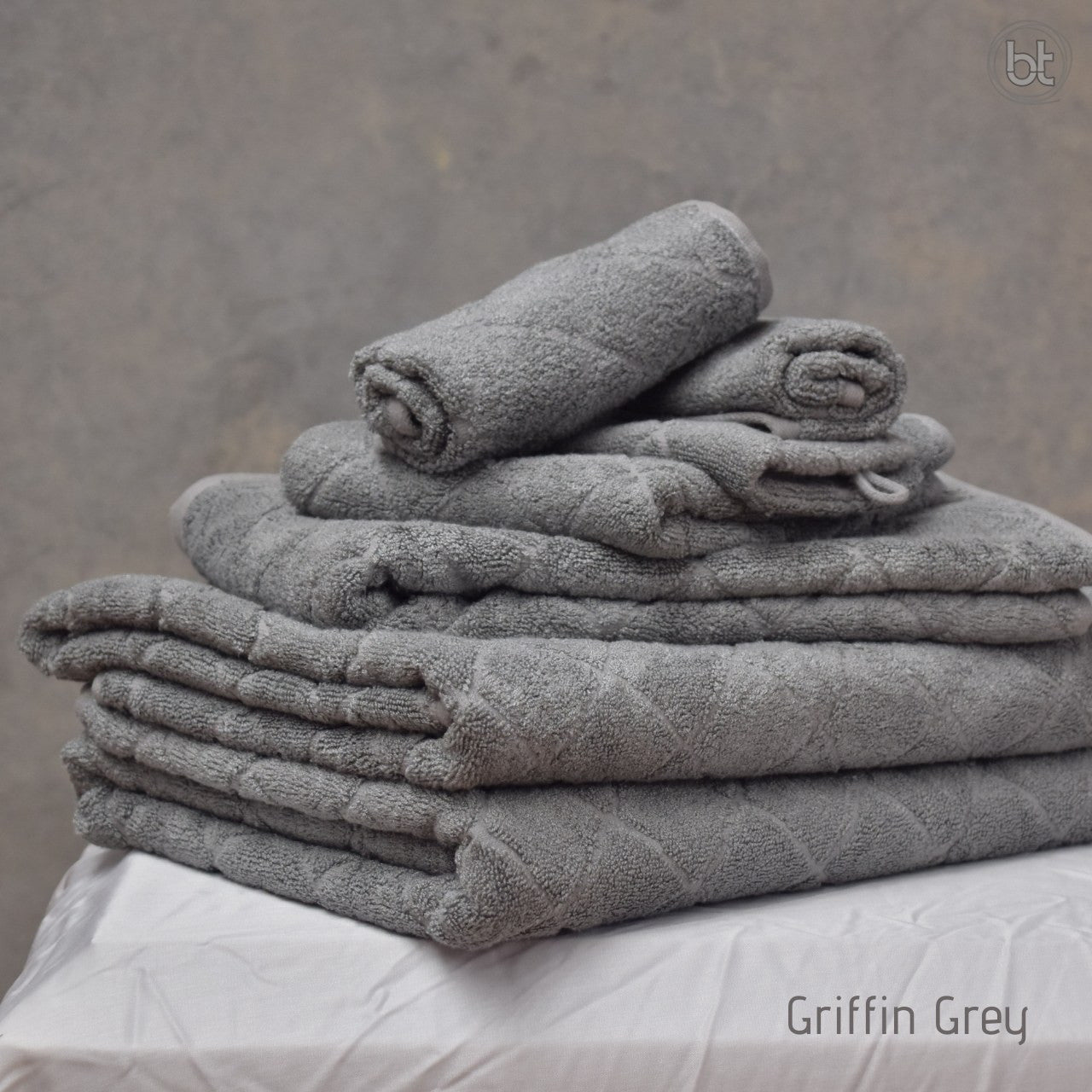 Luxury Bamboo Towel Set in Grey