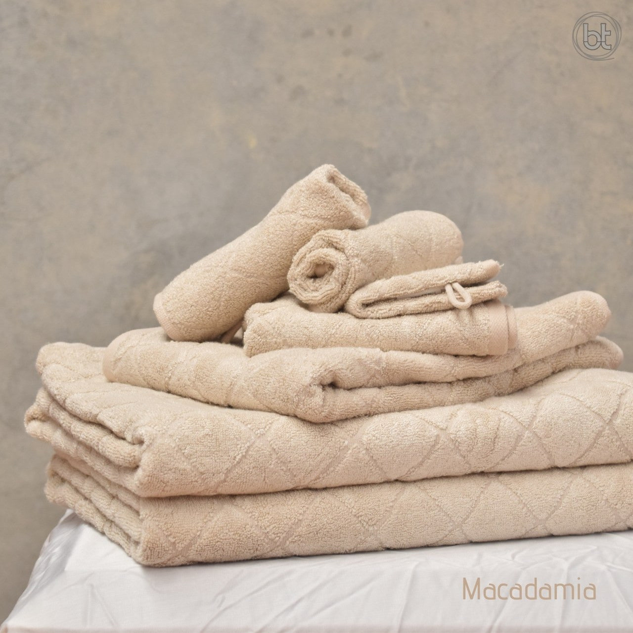 Couple Towel Gift Pack - Macadamia