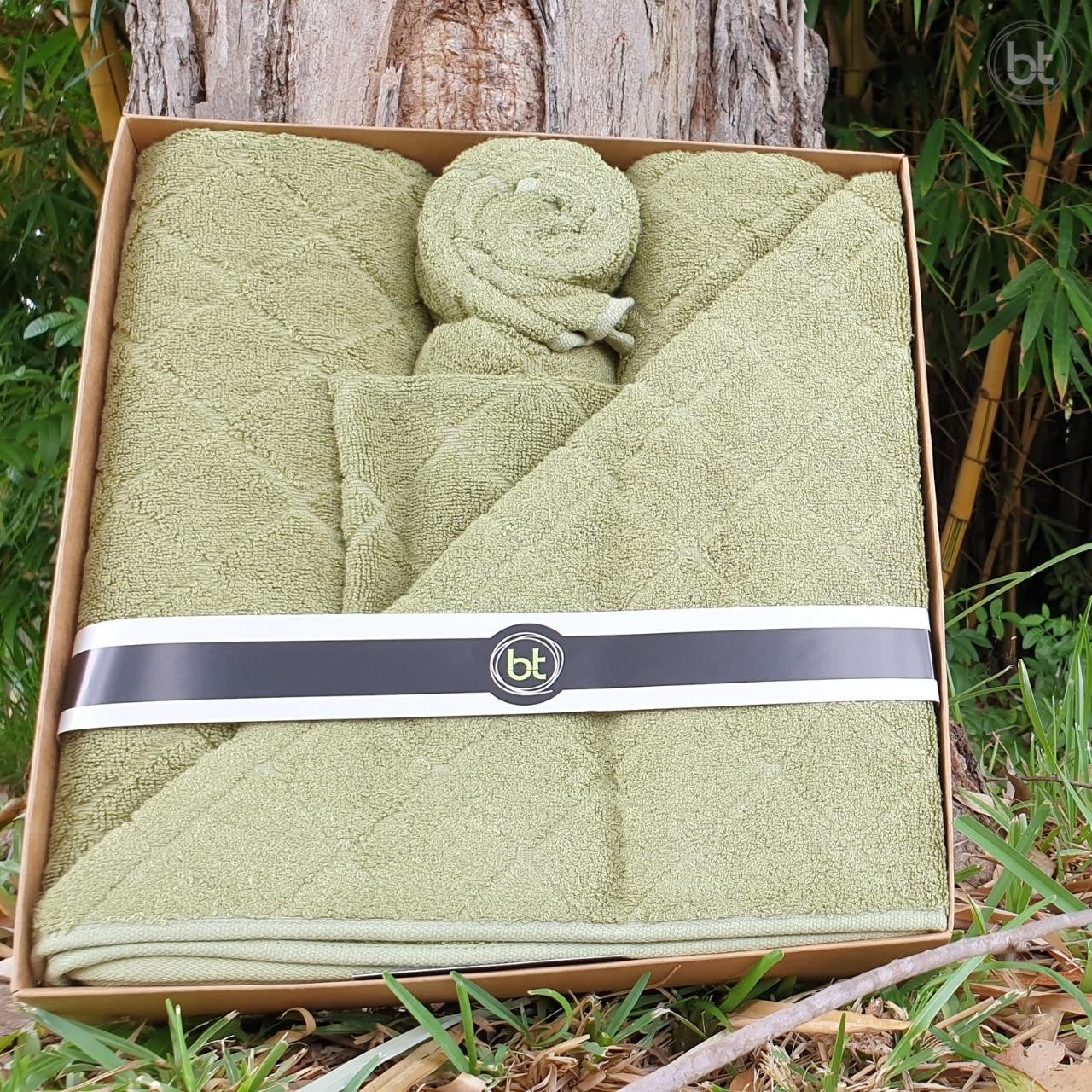 Couple Towel Gift Pack - Olive