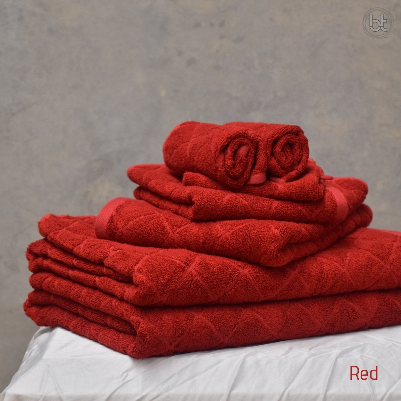 Couple Towel Gift Pack - Red