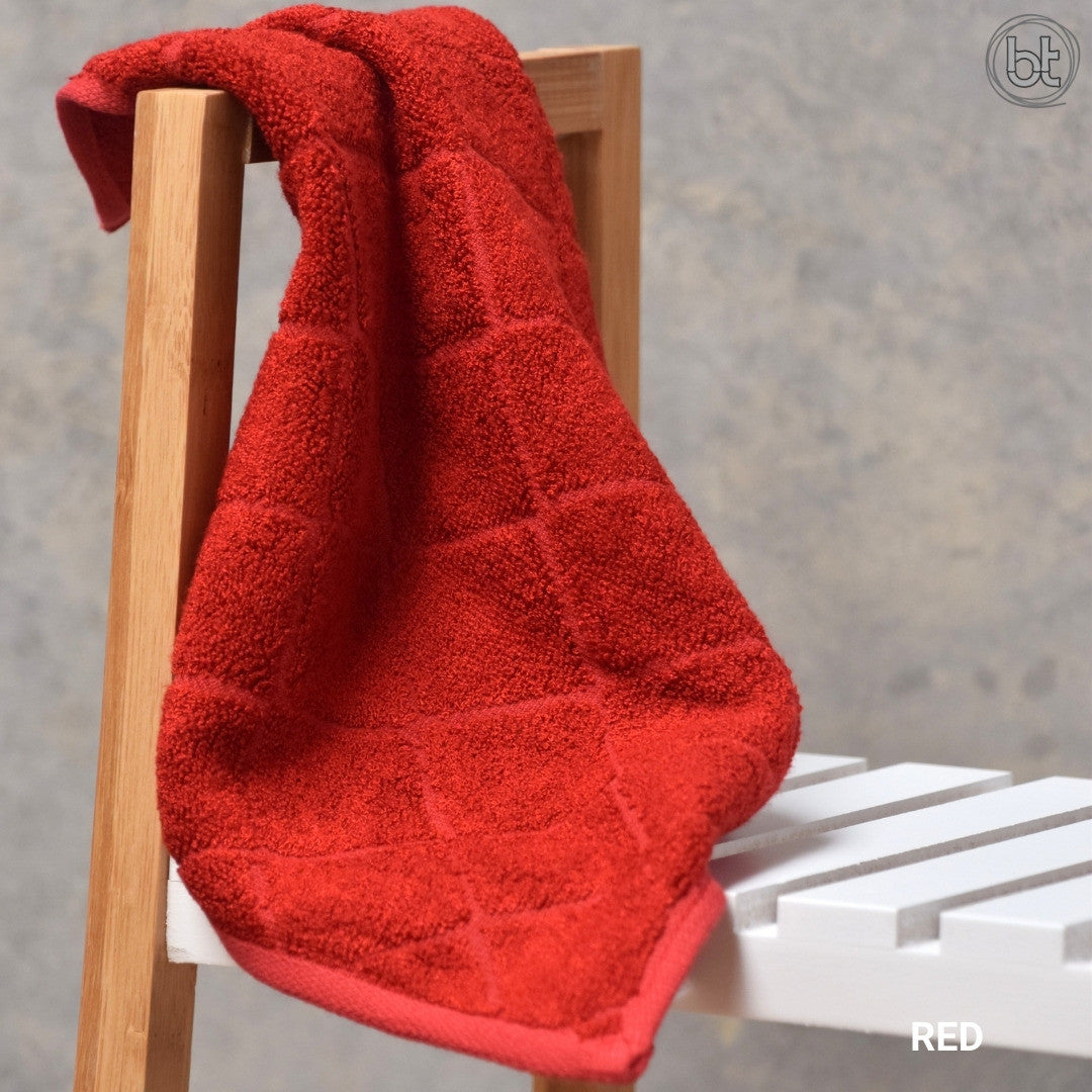 bt Bamboo Face Washer - Red