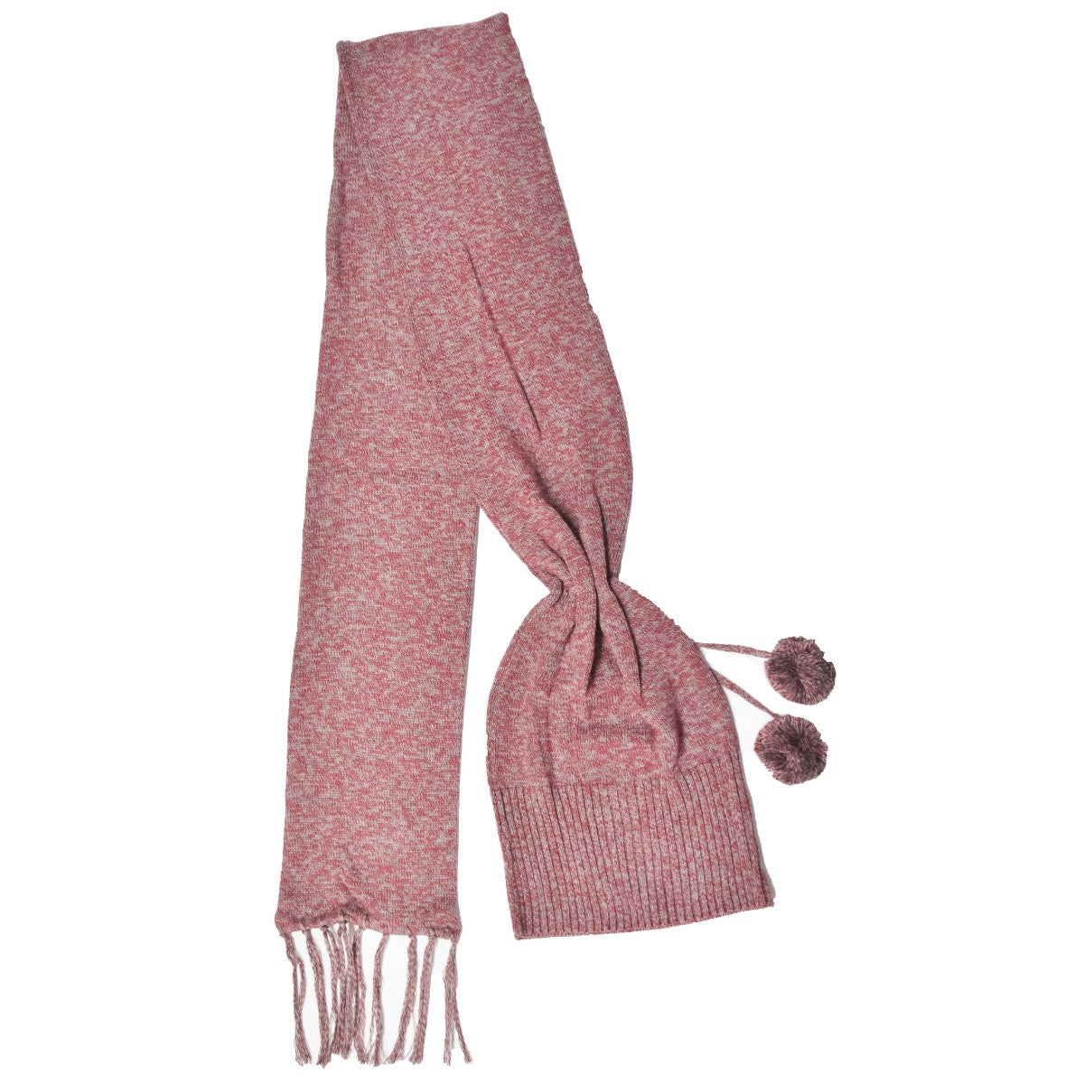 Bamboo Head Sock - Red Grey Marle