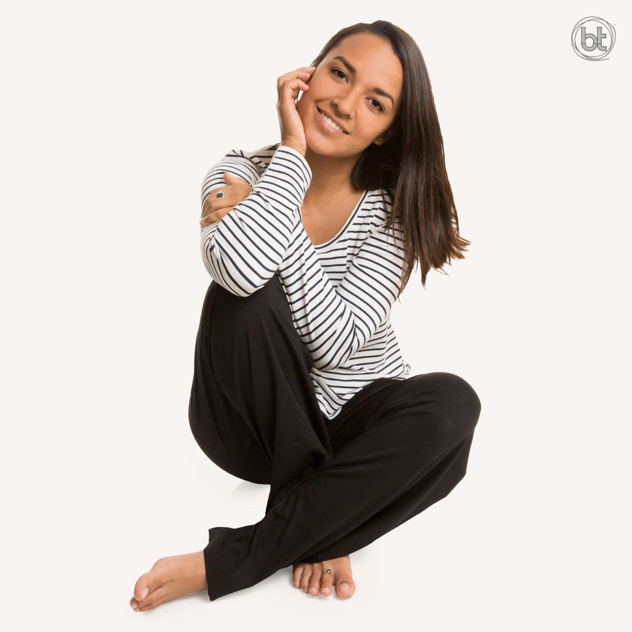 Bamboo Kajuals Long Pants - Black