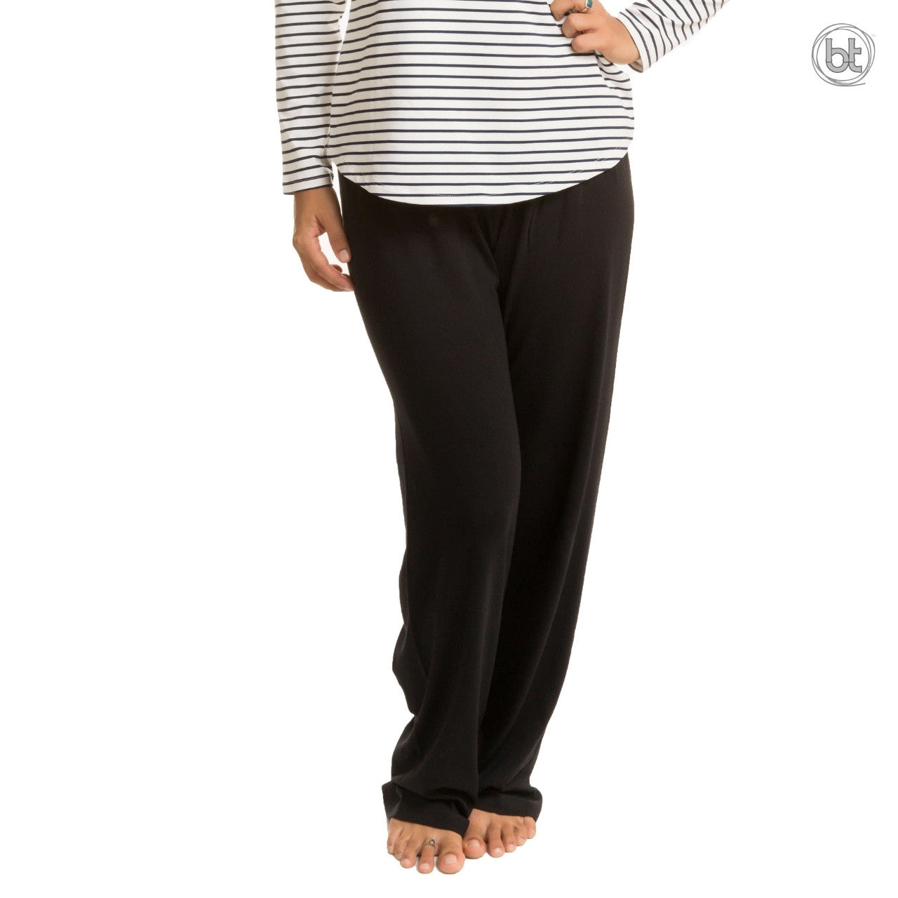 Bamboo Kajuals Long Pants - Black