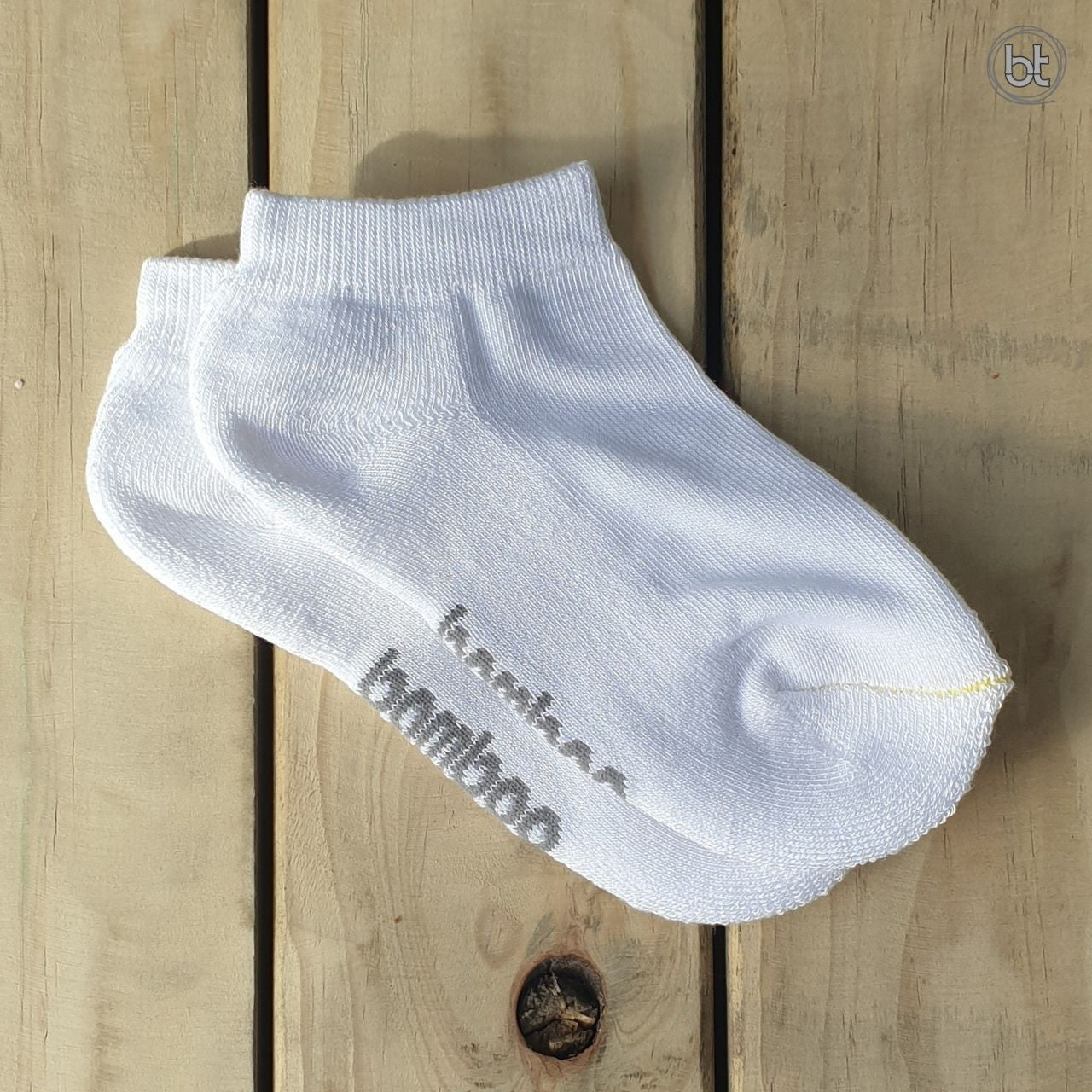 Bamboo Kid's Ped Socks - White