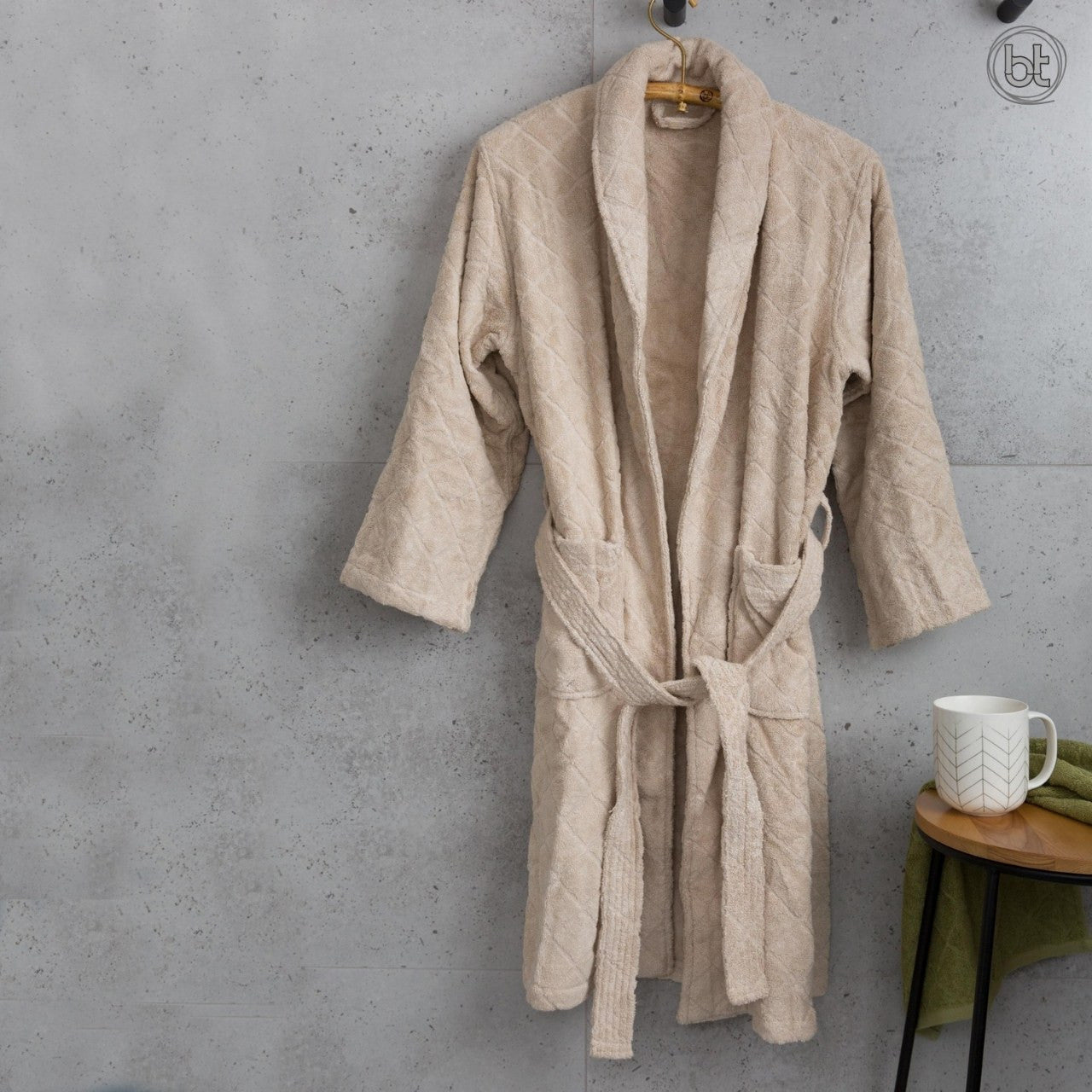 bt Bamboo Bath Robe - Macadamia