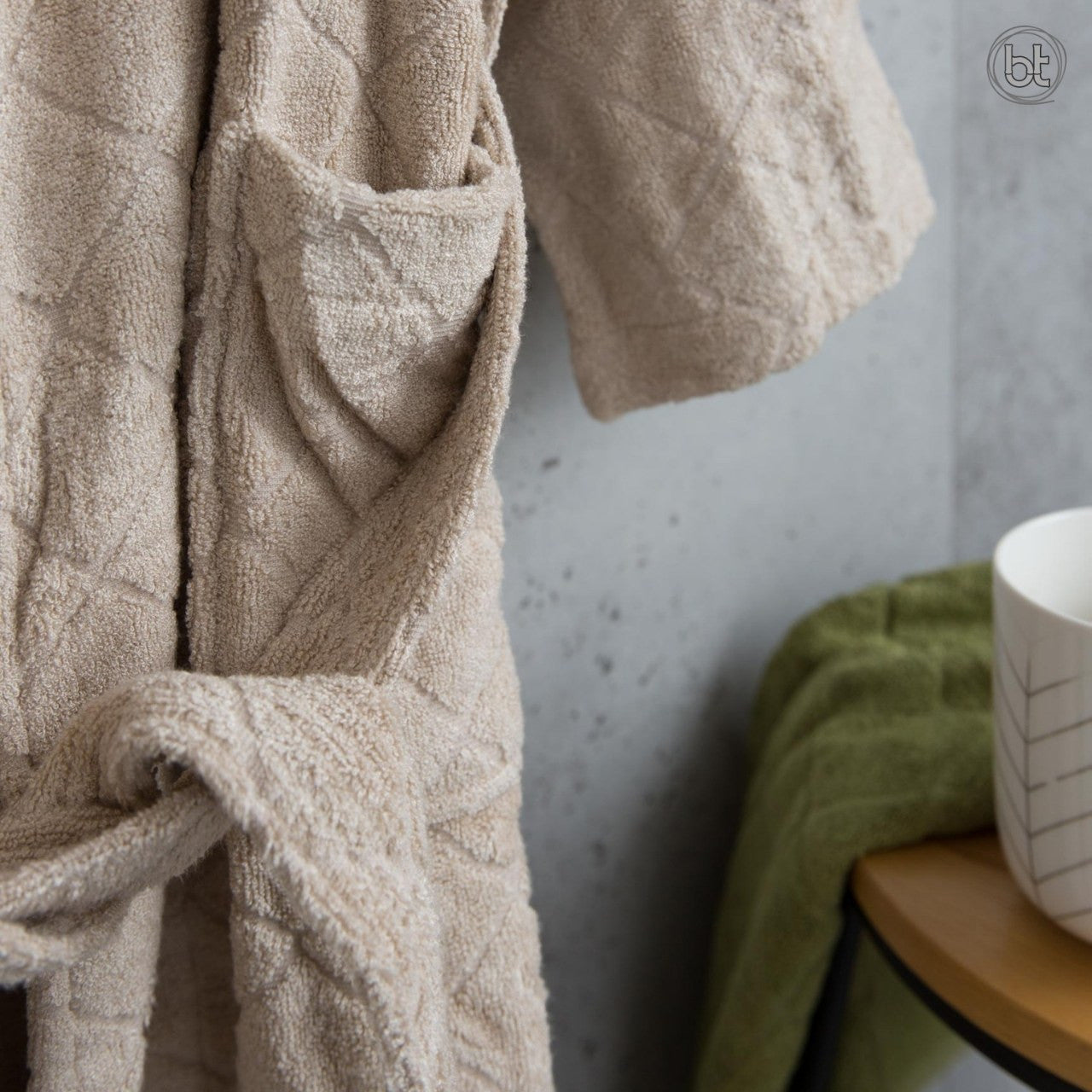 bt Bamboo Bath Robe - Macadamia