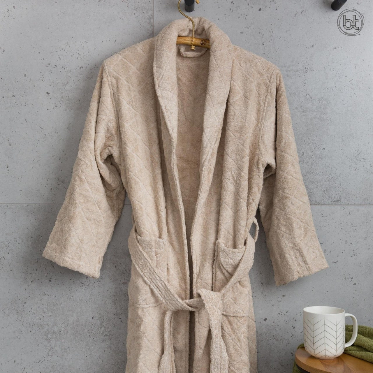bt Bamboo Bath Robe - Macadamia